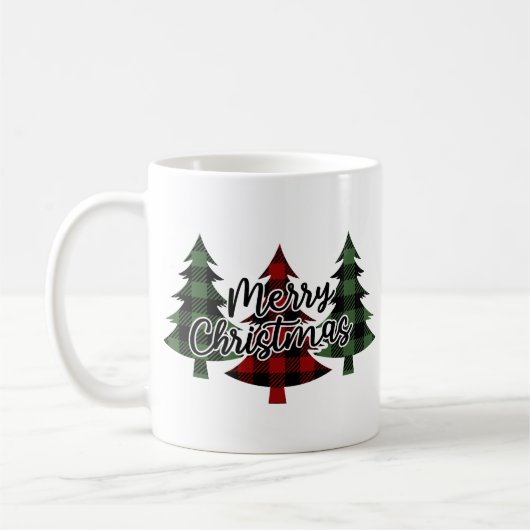 Buffalo Pset Red en Green Merry Kerstmis Koffiemok (Links)