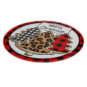 Buffalo Pset, Red Gingham, kerstbomen Snijplank (Hoek)