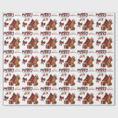 Buffalo Pset Rhodesian Ridgeback Dog Kerstmis Cadeaupapier (Vlak)