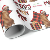 Buffalo Pset Rhodesian Ridgeback Dog Kerstmis Cadeaupapier (Rol Hoek)