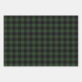Buffalo Pset Rob Roy Check Green Pset Pattern Inpakpapier Vel (Voorkant 3)