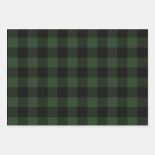 Buffalo Pset Rob Roy Check Green Pset Pattern Inpakpapier Vel (Voorkant 2)