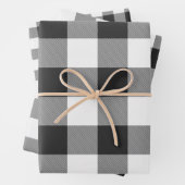 Buffalo Pset Rob Roy Check White Pattern Inpakpapier Vel (In situ)