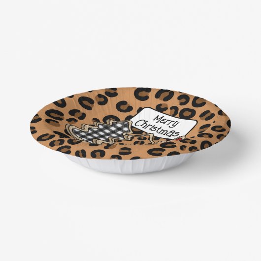 Buffalo Pset, rode kerstaven met Gingham Papieren Kommen (Gebogen)