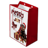Buffalo Pset Rottweiler Dog Kerstmis Medium Cadeauzakje (Achterkant Gekanteld)