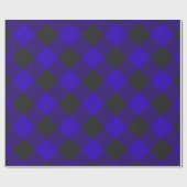 Buffalo Pset Royal Blue Check Cadeaupapier (Vlak)