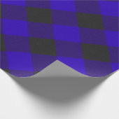 Buffalo Pset Royal Blue Check Cadeaupapier (Hoek)