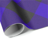 Buffalo Pset Royal Blue Check Cadeaupapier (Rol Hoek)
