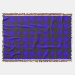Buffalo Pset Royal Blue Check Deken