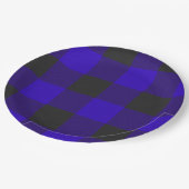 Buffalo Pset Royal Blue Check Papieren Bordje (Gekanteld)