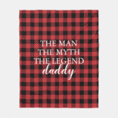 Buffalo Pset Rustic Keepomwille Vaderdag Cadeft Fleece Deken (Voorkant)