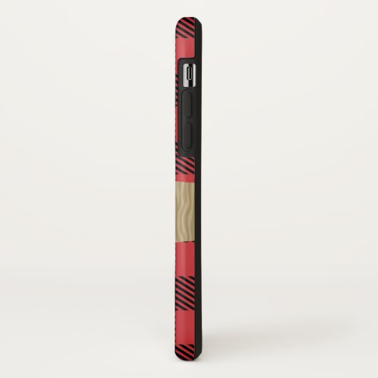 Buffalo Pset Rustic Moose Camping Cell Phone Case (Achterkant/links)