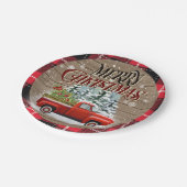 Buffalo Pset Rustic Red Pickup Truck Papieren Bordje (Gekanteld)