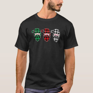Buffalo Pset Santa Kerstmis met Pet en baard G T-shirt