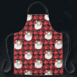 Buffalo Pset Santa met Snowflakes en sterren Schort<br><div class="desc">Dit schort is een perfecte aanvulling voor het bakken van kerstkoekjes of het koken van kerstdiners.</div>