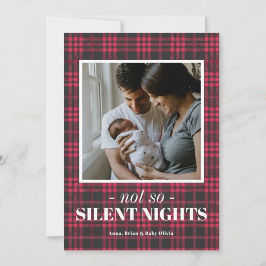 Buffalo Pset Silent Night Funny-kerstkaart Feestdagenkaart (Voorkant)
