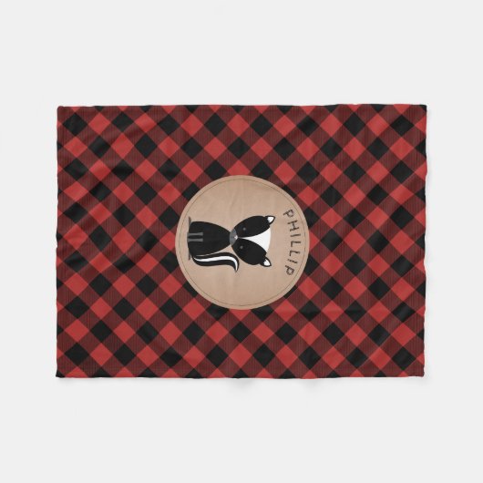 Buffalo Pset Skunk Kinder Fleece Blanket (Voorkant (Horizontaal))