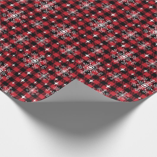 Buffalo Pset sneeuwflake kerstmis Cadeaupapier (Hoek)