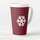 Buffalo Pset Snowflake Holiday Latte Mok - Aangepa (Rechterhoek)