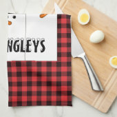 Buffalo Pset Snowman Kerstkeukenhanddoeken Theedoek (Quarter Fold)