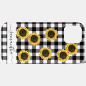 Buffalo Pset Sunflower Black White Monogram Case-Mate iPhone Case (Achterkant (horizontaal))