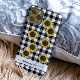 Buffalo Pset Sunflower Black White Monogram Case-Mate iPhone Case