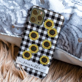 Buffalo Pset Sunflower Black White Monogram Case-Mate iPhone Case