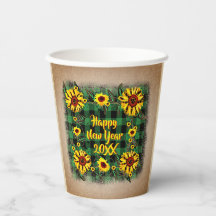 Buffalo Pset Sunflower Happy Nieuwjaar 20xx