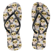 Buffalo Pset Sunflower Skull Teenslippers (Voetbed)