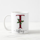 Buffalo Pset T Monogram kerstkoffie Mok (Links)