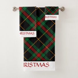 Buffalo Pset Tartan Kerst Bad Handdoek