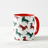 Buffalo Pset Tartan Kerstmis Mok (Voorkant rechts)