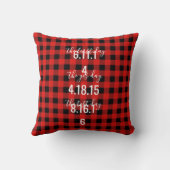 Buffalo Pset Tartan Mr en Mrs Wedding Kussen (Achterkant)