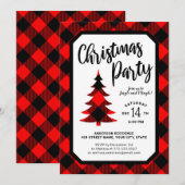 Buffalo Pset Tree-kerstfeest Kaart (Voorkant / Achterkant)