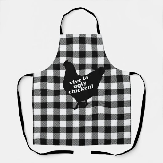 Buffalo Pset Ugly Chicken Apron Schort (Voorkant)