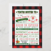 Buffalo Pset Ugly Sweater Kerstparty Invite Kaart (Voorkant)