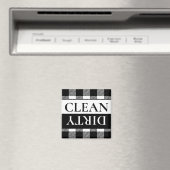 Buffalo Pset White Black Dirty Clean Dishwasmachin Magneet (Insitu (Vaatwasser))