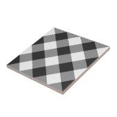 Buffalo Pset White Tartan Pset Patroon Diagonaal Tegeltje (Zijkant)