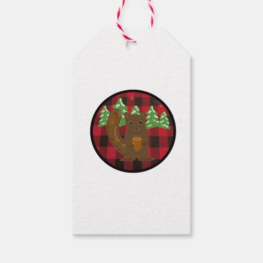 Buffalo Pset Woodland Animal Gift Labels Cadeaulabel (Achterkant)
