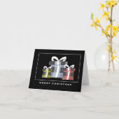 Buffalo Pset Wrapped Gifts Merry kerstKaart Kaart (Gele Bloem)