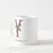 Buffalo Pset Y Monogram kerstkoffie Mok (Voorkant links)