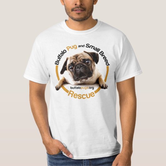 Buffalo Pug T-Shirt (Voorkant)