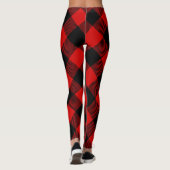 Buffalo Red Black Lumberjack Pset Cozy Leggings (Achterkant)