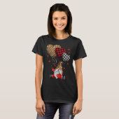 Buffalo Red Black Pset en leopard Hearts Valenti T-shirt (Voorkant volledig)