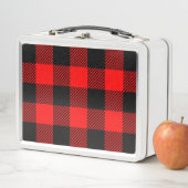 Buffalo Red en Black Lumberjack Pset Decor (In situ)