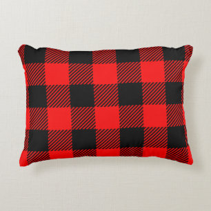 Buffalo Red en Black Lumberjack Pset Decor Accent Kussen