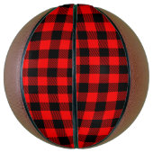 Buffalo Red en Black Lumberjack Pset Decor Basketbal (Verticaal)