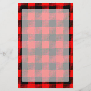 Buffalo Red en Black Lumberjack Pset Decor Briefpapier
