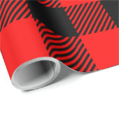 Buffalo Red en Black Lumberjack Pset Decor Cadeaupapier (Rol Hoek)