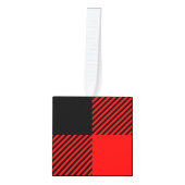 Buffalo Red en Black Lumberjack Pset Decor Decoratie (Voorkant)